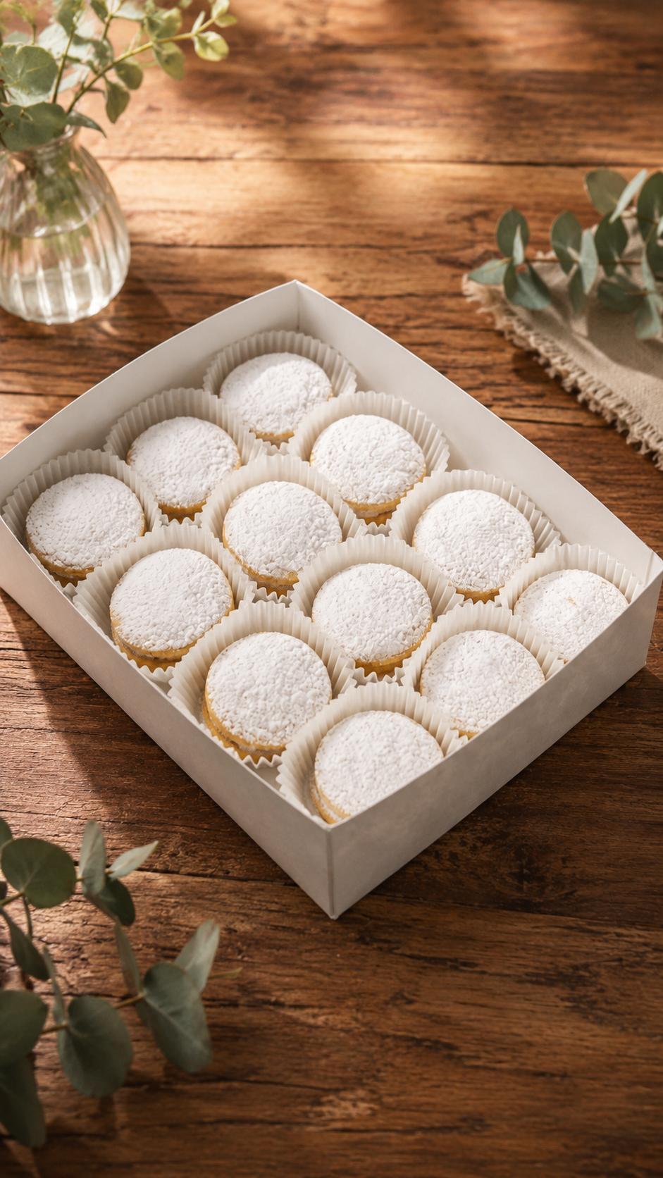Mini Alfajores Peruanos de Maicena para Eventos